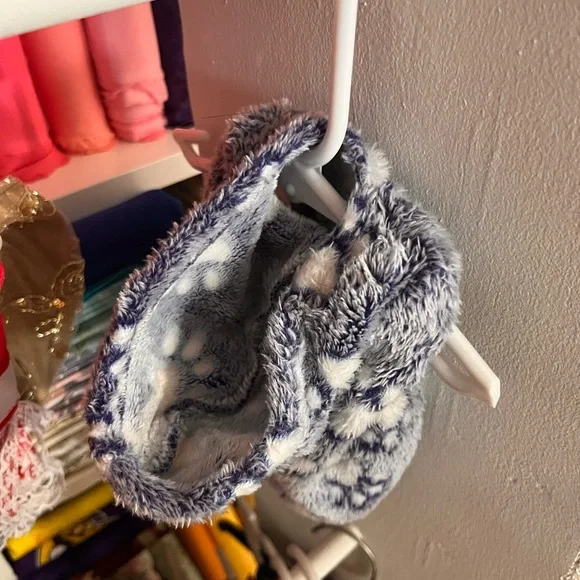 Source Unknown Cozy Gray and Blue Dog Hoodie - Picture 6 of 10